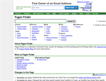 Tablet Screenshot of faganfinder.com